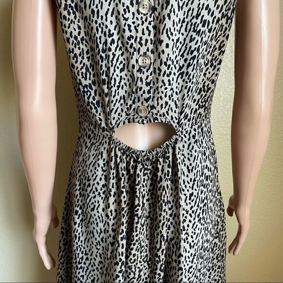 🖤 Beachlunchlounge Collection Leopard Print Dress Size Small - Picture 7 of 9